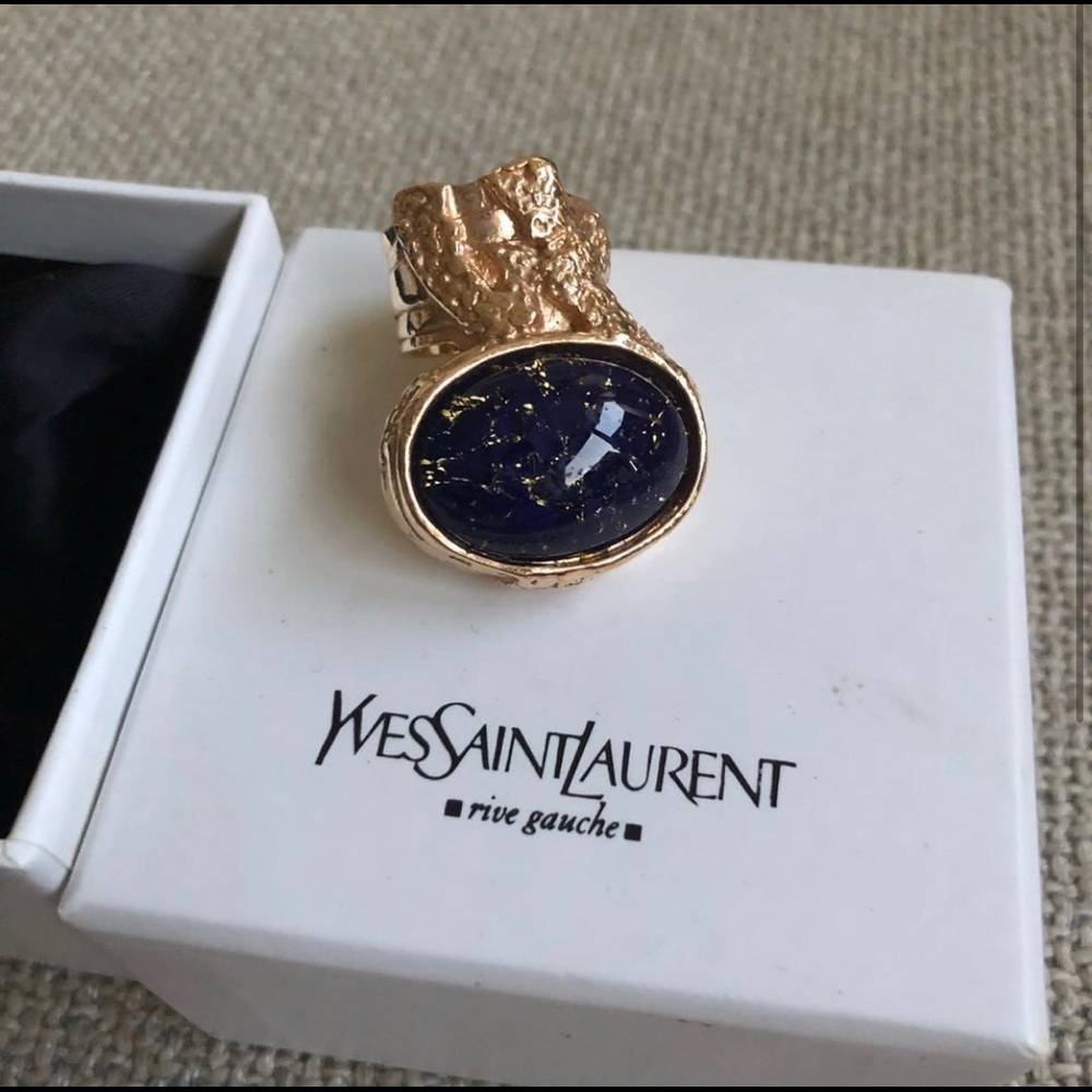 YSL Marine Rose-Gold Hardware Arty Ring